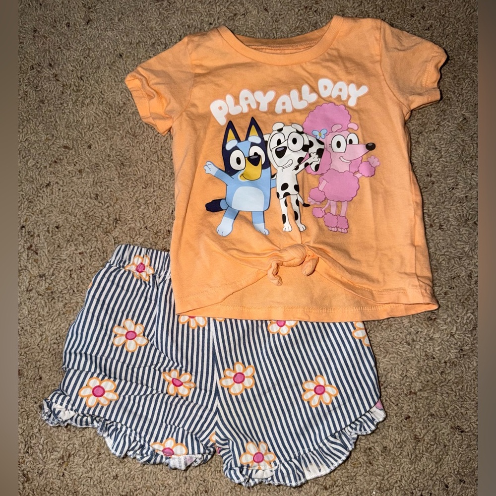 Disney Orange and Blue Kids Matching Set